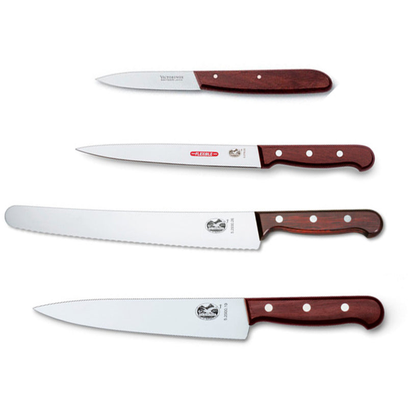 Victorinox Knivsæt med kokkekniv, brødkniv, trancherkniv og urtekniv - Kitchen One - Køb online på udsalg og tilbud lige nu - Hurtig levering til billige priser via Go with Gozomo