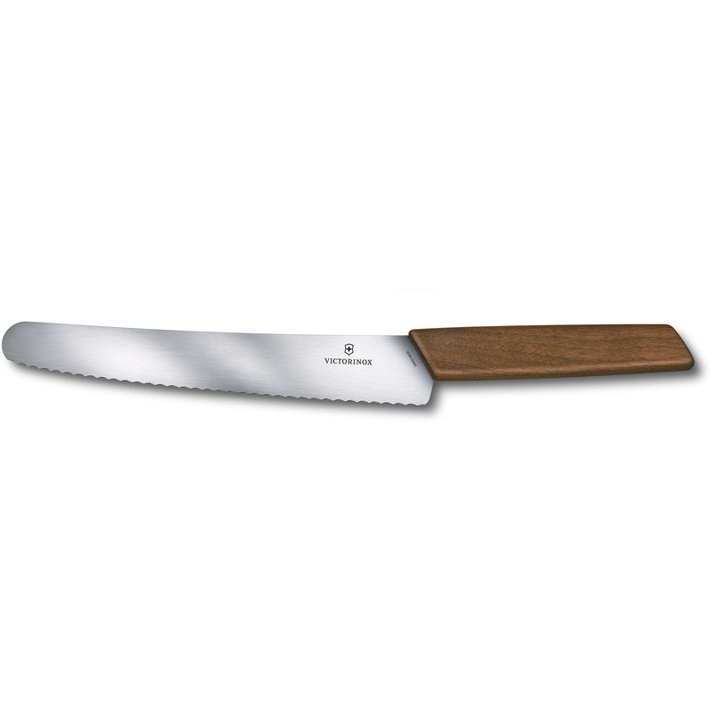Victorinox Swiss Modern brødkniv 22 cm, valnød - Kitchen One - Køb online på udsalg og tilbud lige nu - Hurtig levering til billige priser via Go with Gozomo