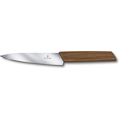 Victorinox Swiss Modern kokkekniv med skæfte i valnøddetræ - Kitchen One - Køb online på udsalg og tilbud lige nu - Hurtig levering til billige priser via Go with Gozomo