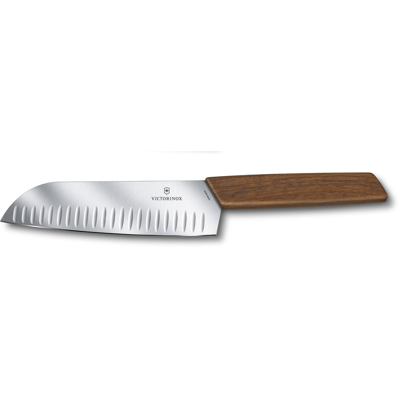 Victorinox Swiss Modern santokukniv 17 cm, valnød - Kitchen One - Køb online på udsalg og tilbud lige nu - Hurtig levering til billige priser via Go with Gozomo