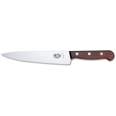 Victorinox Takket kokkekniv 22 cm, wood - Kitchen One - Køb online på udsalg og tilbud lige nu - Hurtig levering til billige priser via Go with Gozomo