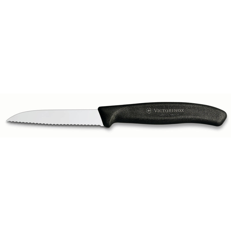 Victorinox Takket urtekniv med nylonskæfte i sort, 8cm. - Kitchen One - Køb online på udsalg og tilbud lige nu - Hurtig levering til billige priser via Go with Gozomo