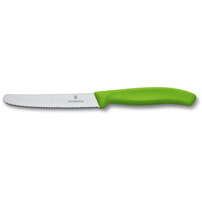 Victorinox Tomat- og pølsekniv 11 cm, grøn - Kitchen One - Køb online på udsalg og tilbud lige nu - Hurtig levering til billige priser via Go with Gozomo