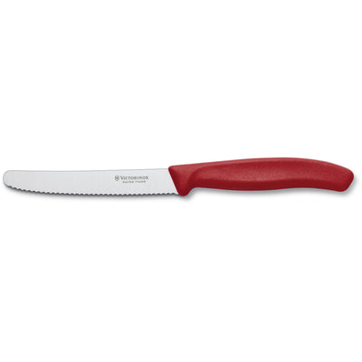 Victorinox Tomat- og pølsekniv 11 cm, rød - Kitchen One - Køb online på udsalg og tilbud lige nu - Hurtig levering til billige priser via Go with Gozomo