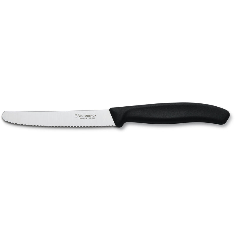 Victorinox Tomat- og pølsekniv 11 cm, sort - Kitchen One - Køb online på udsalg og tilbud lige nu - Hurtig levering til billige priser via Go with Gozomo