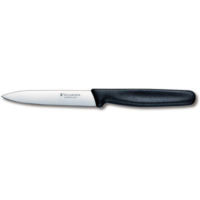 Victorinox Urte- og skrællekniv med nylonskæfte i sort, 10 cm. - Kitchen One - Køb online på udsalg og tilbud lige nu - Hurtig levering til billige priser via Go with Gozomo