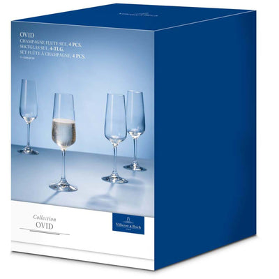 Villeroy & Boch Ovid champagneglas, 4-pak - Kitchen One - Køb online på udsalg og tilbud lige nu - Hurtig levering til billige priser via Go with Gozomo