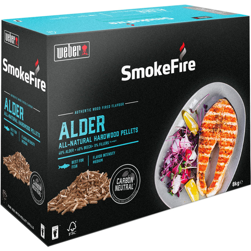 Weber Træpiller  -  Al, 8 kg. - Kitchen One - Køb online på udsalg og tilbud lige nu - Hurtig levering til billige priser via Go with Gozomo