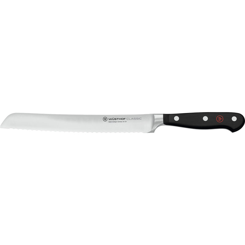 Wüsthof Classic brødkniv 20 cm. sort/stål - Kitchen One - Køb online på udsalg og tilbud lige nu - Hurtig levering til billige priser via Go with Gozomo