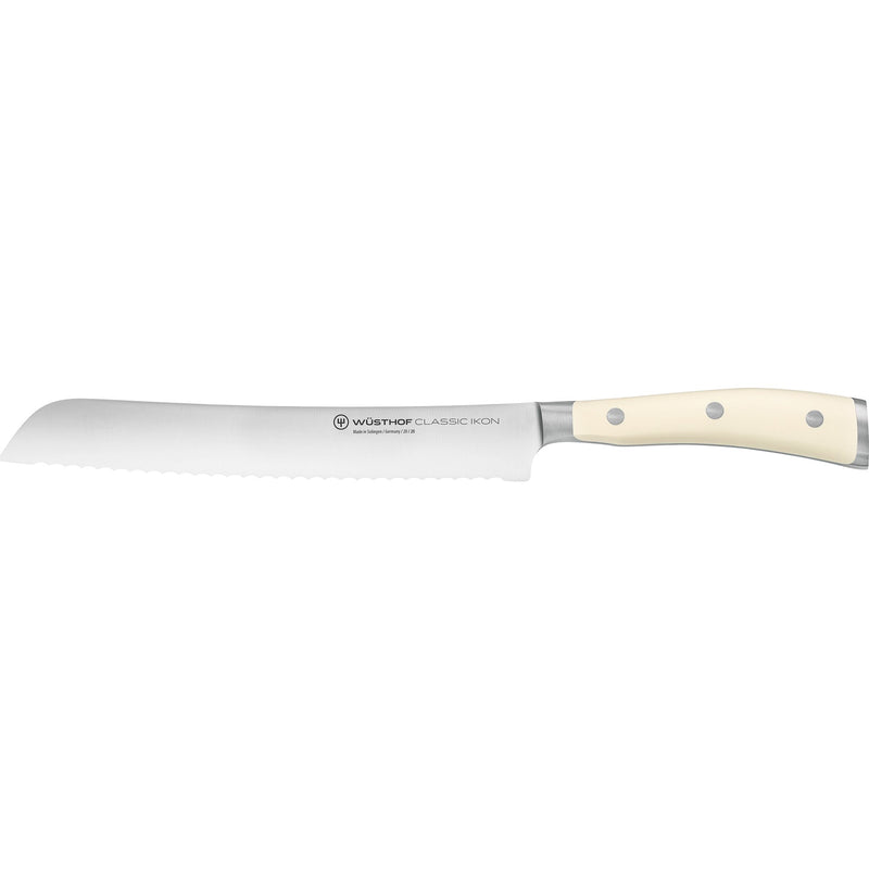 Wüsthof Classic Ikon brødkniv hvid 20 cm. - Kitchen One - Køb online på udsalg og tilbud lige nu - Hurtig levering til billige priser via Go with Gozomo