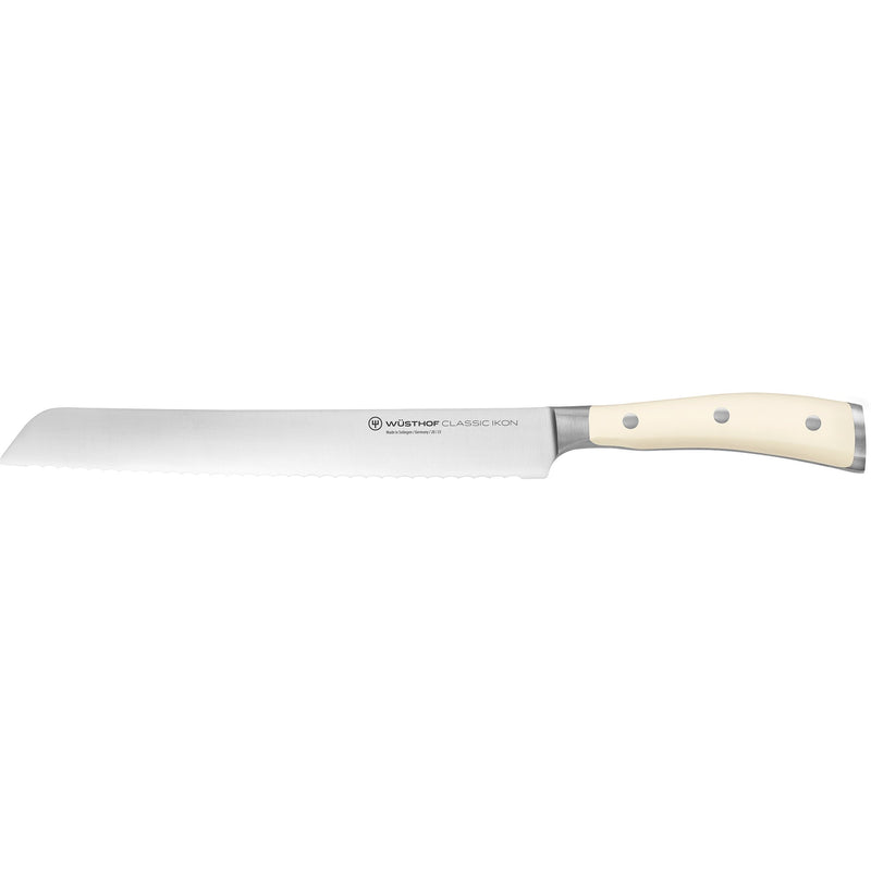 Wüsthof Classic Ikon brødkniv hvid 23 cm. - Kitchen One - Køb online på udsalg og tilbud lige nu - Hurtig levering til billige priser via Go with Gozomo