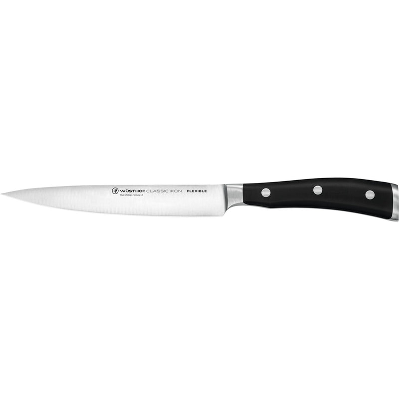 Wüsthof Classic Ikon kødkniv sort 16 cm. - Kitchen One - Køb online på udsalg og tilbud lige nu - Hurtig levering til billige priser via Go with Gozomo