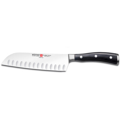 Wüsthof Classic Ikon santoku-kniv sort 17 cm. - Kitchen One - Køb online på udsalg og tilbud lige nu - Hurtig levering til billige priser via Go with Gozomo