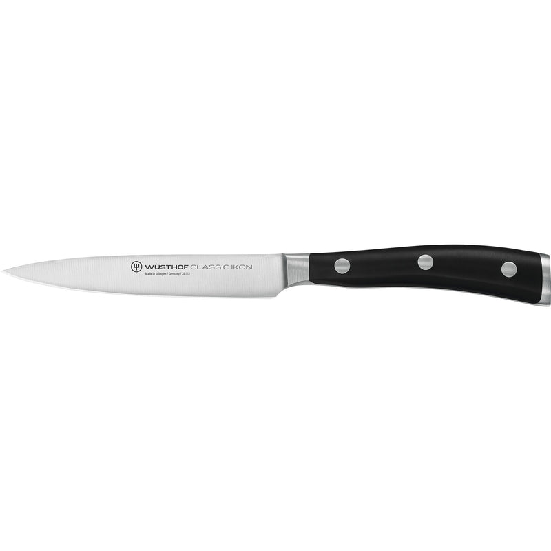 Wüsthof Classic Ikon universalkniv sort 12 cm. - Kitchen One - Køb online på udsalg og tilbud lige nu - Hurtig levering til billige priser via Go with Gozomo