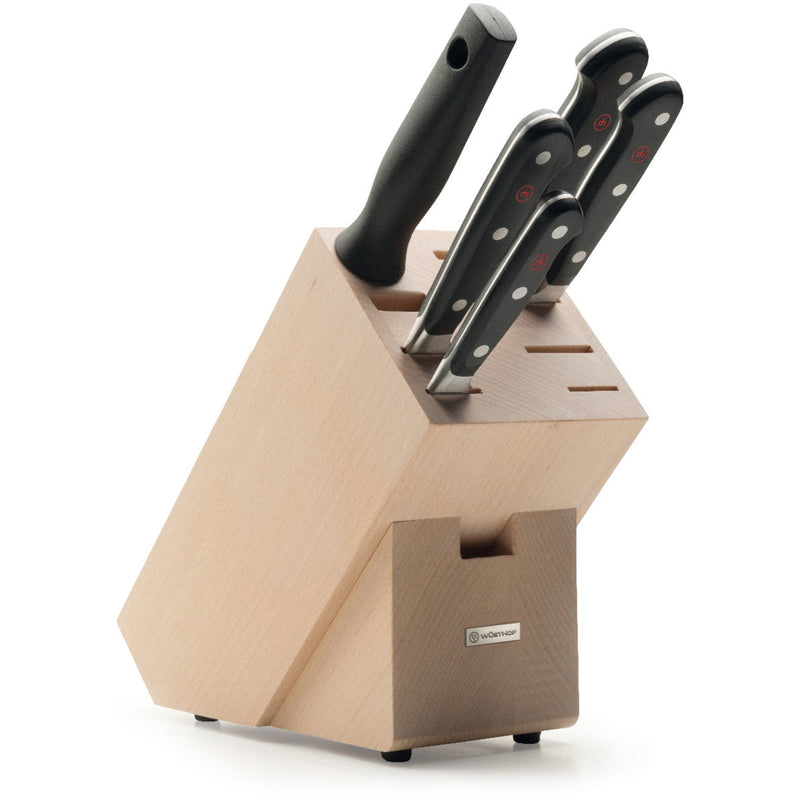 Wüsthof Classic knivblok 5 knive - Kitchen One - Køb online på udsalg og tilbud lige nu - Hurtig levering til billige priser via Go with Gozomo