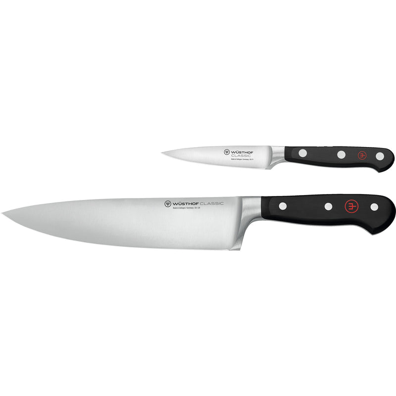 Wüsthof Classic Knivsæt 2 dele, kokke- og urtekniv - Kitchen One - Køb online på udsalg og tilbud lige nu - Hurtig levering til billige priser via Go with Gozomo