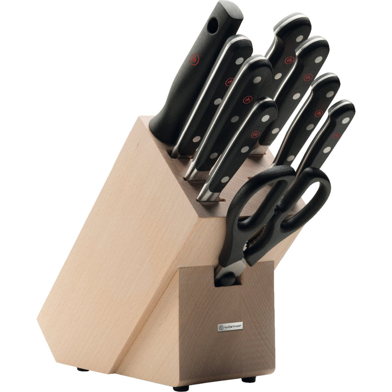 Wüsthof Knivblok med 9 knive - Kitchen One - Køb online på udsalg og tilbud lige nu - Hurtig levering til billige priser via Go with Gozomo