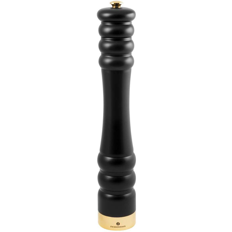 Zassenhaus Peberkværn Munchen Mat sort/guld 35 cm. - Kitchen One - Køb online på udsalg og tilbud lige nu - Hurtig levering til billige priser via Go with Gozomo