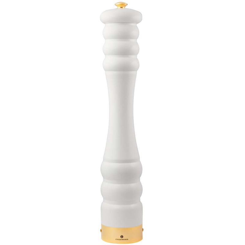 Zassenhaus Peberkværn Munchen 45 cm. Mat hvid/guld - Kitchen One - Køb online på udsalg og tilbud lige nu - Hurtig levering til billige priser via Go with Gozomo